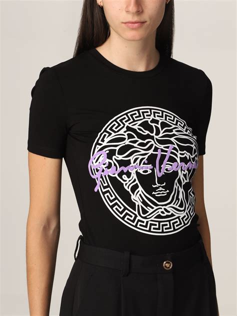 versace t-shirt damen sale|farfetch Versace shirts.